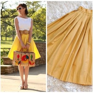 VTG 50S MUSTARD SWING SKIRT